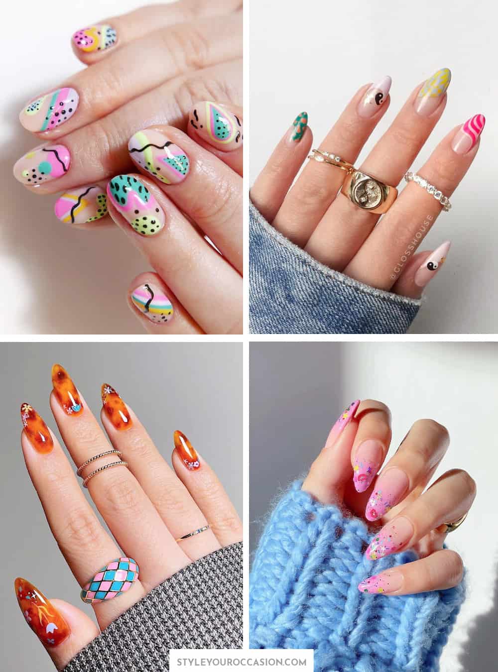 Nostalgic Glam: Embrace the '90s Nail Art Revival