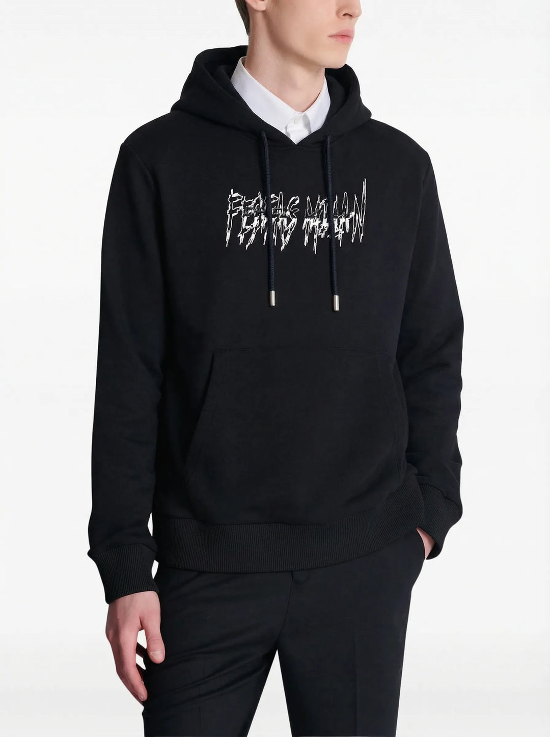 FesFas graphic-print Hoodie | Black | Men