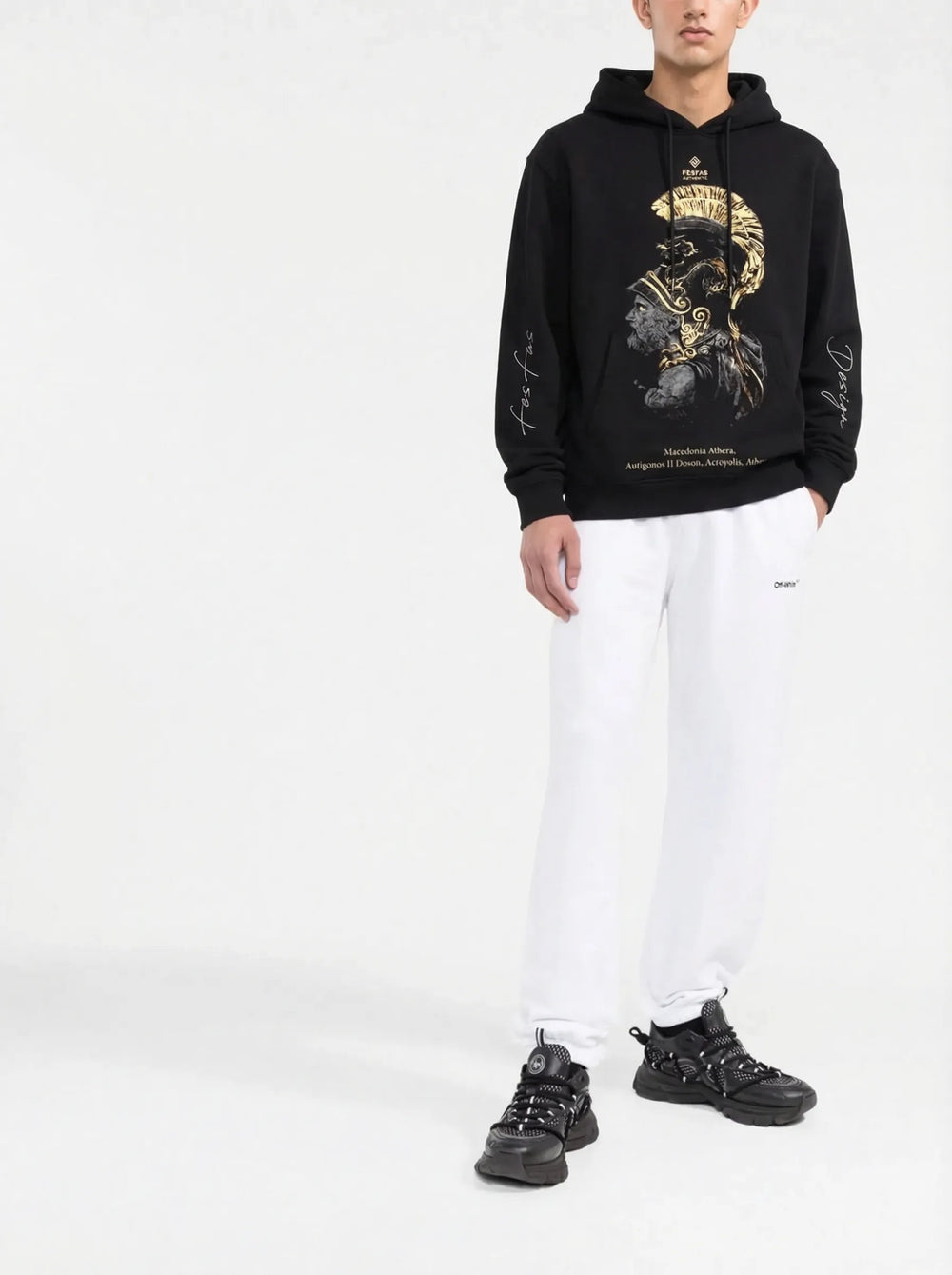 FesFas Athera-print Hoodie | Black | Men