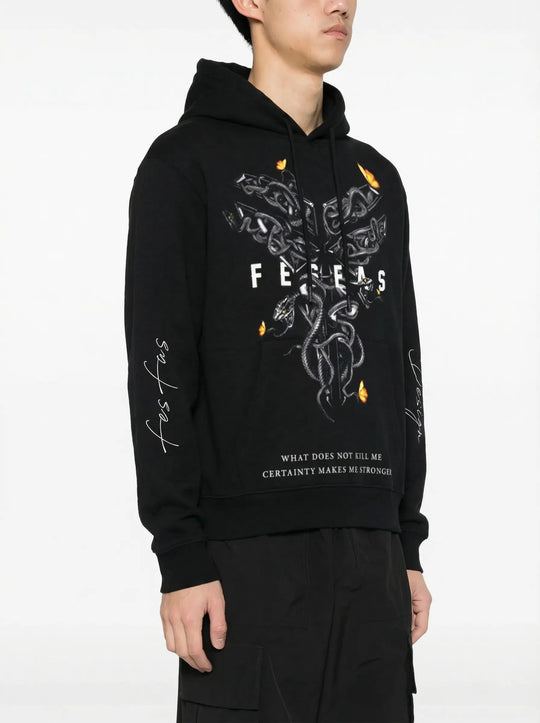 FesFas Venom-print Hoodie | Black | Men