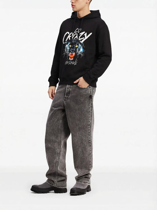 FesFas black panther-print Hoodie | Black | Men