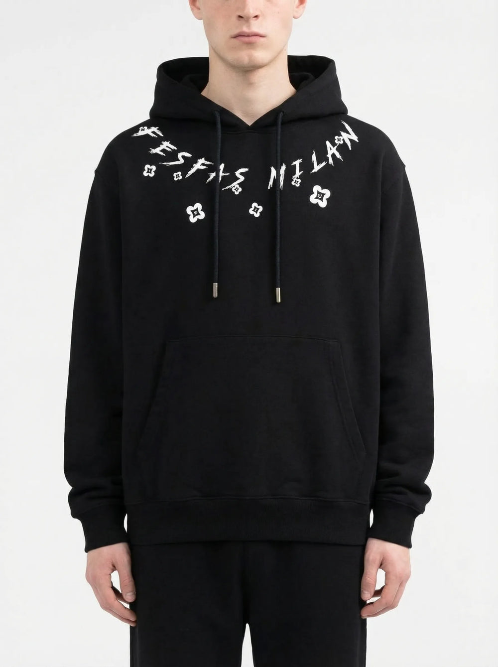 FesFas graphic-print Hoodie | Black | Men