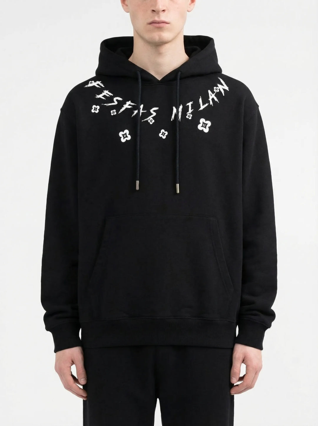 FesFas graphic-print Hoodie | Black | Men