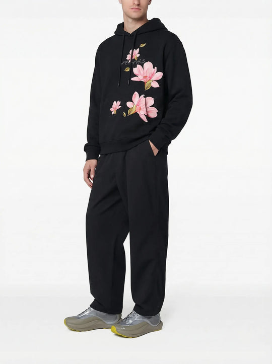 FesFas flower-print Hoodie | Black | Men