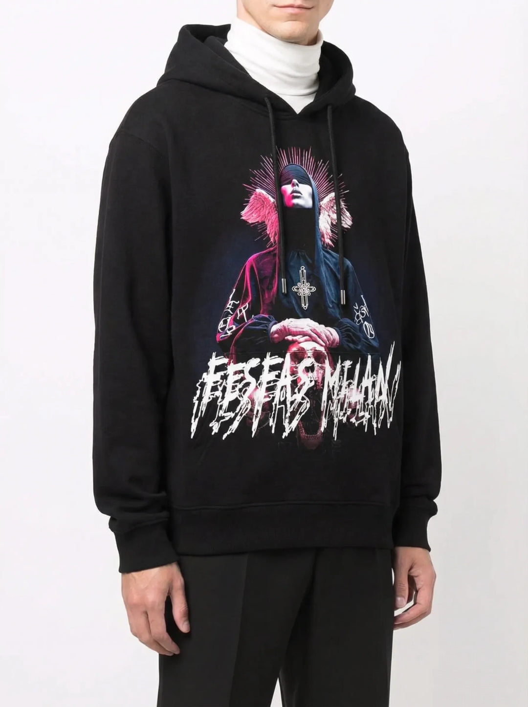 FesFas believer-print Hoodie | Black | Men