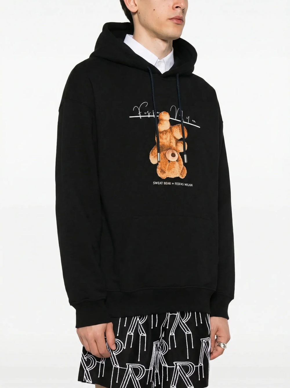 FesFas teddy bear-print Hoodie | Black | Men