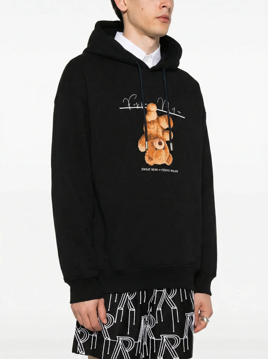 FesFas teddy bear-print Hoodie | Black | Men