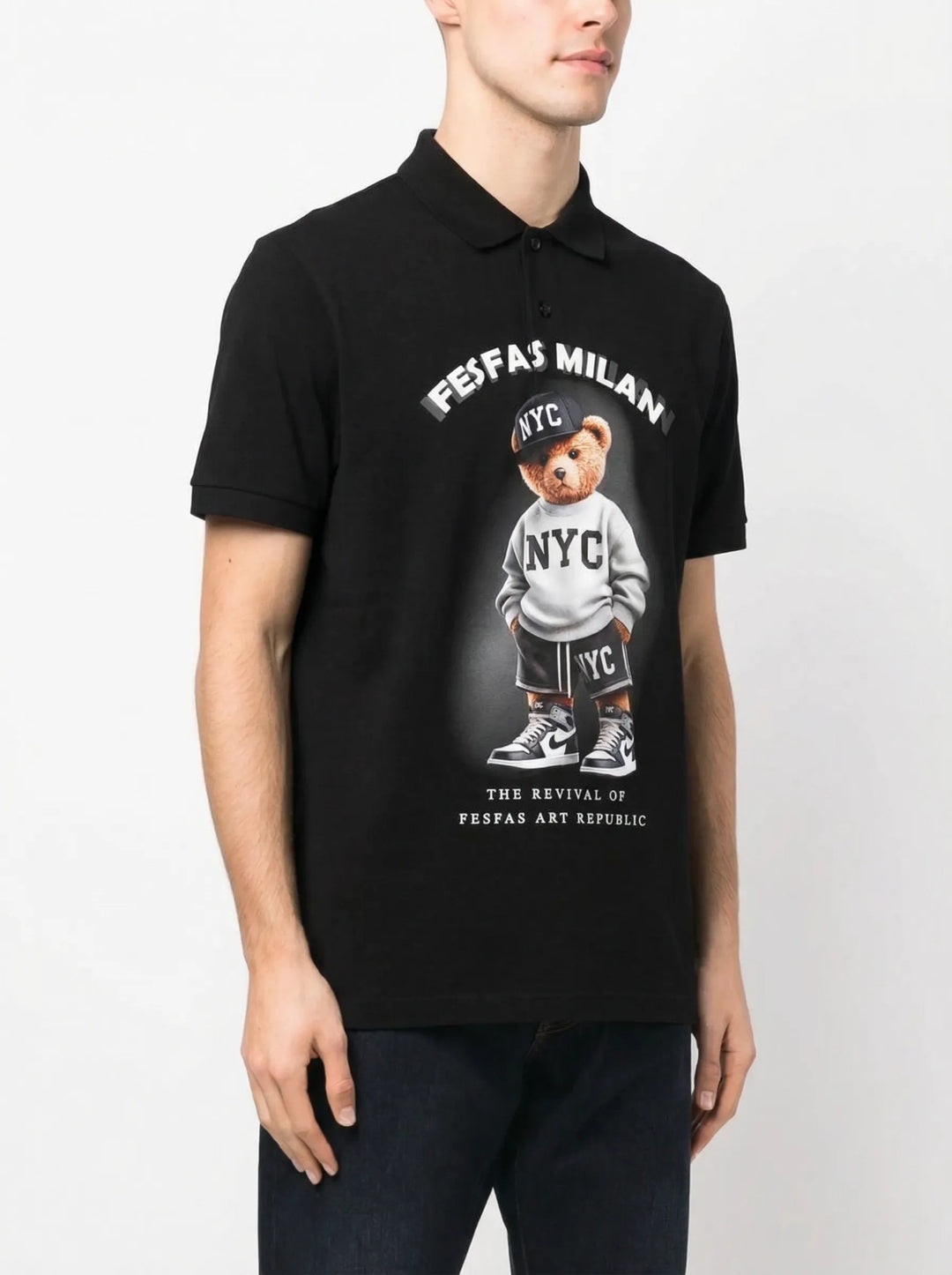 FesFas bear-print Polo Shirt | Men | Men