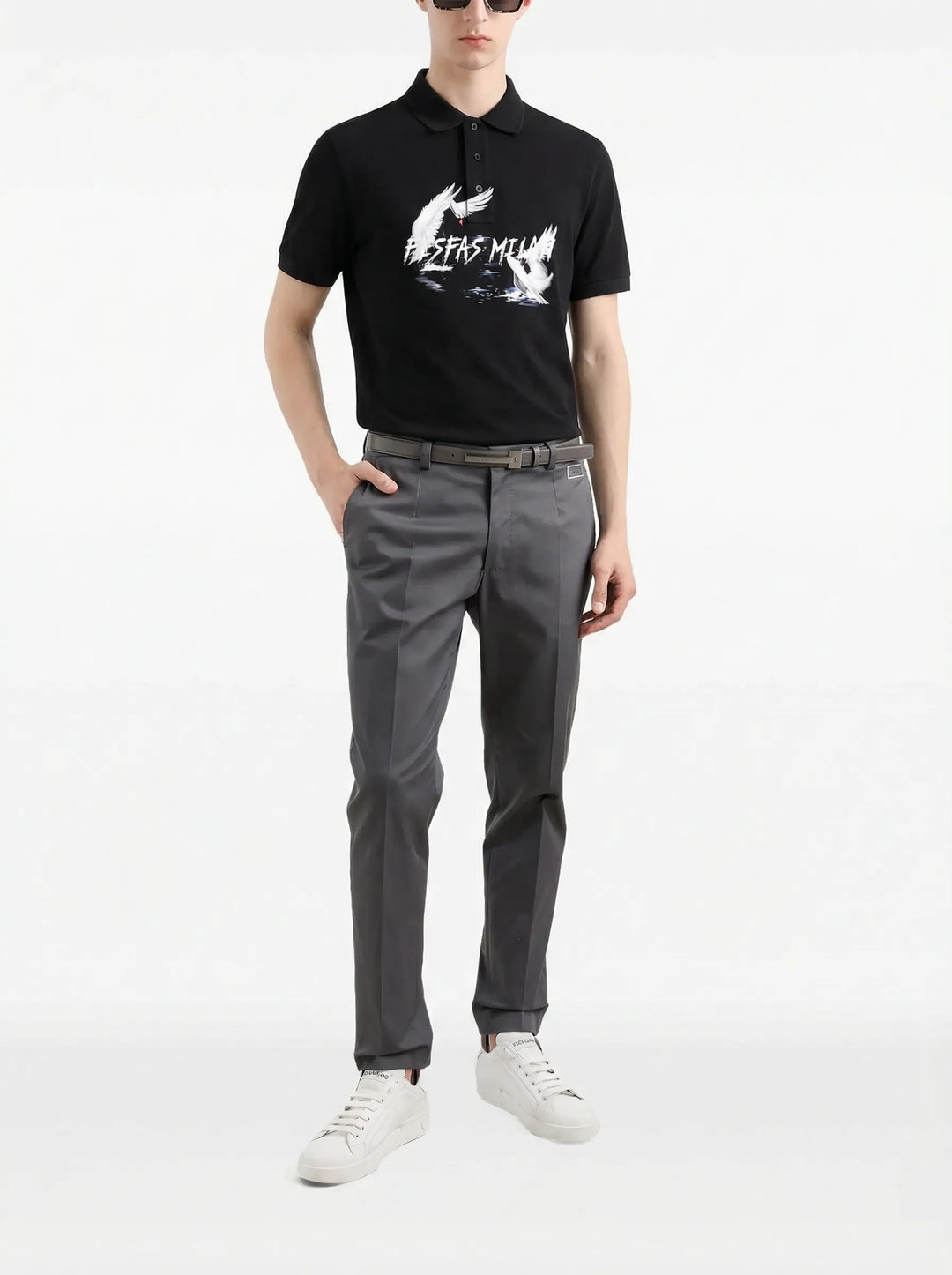 FesFas pigeons-print Polo Shirt | Men | Men