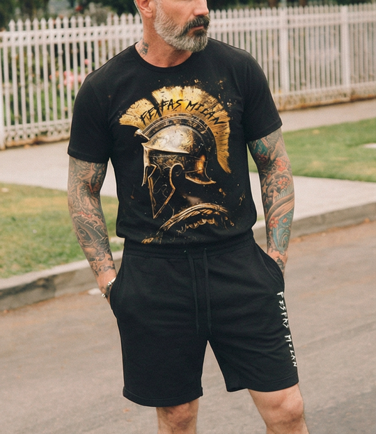 FesFas sparta-print T-shirt