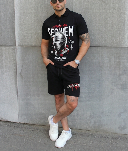 FesFas knight helmet-print Polo Set | Men | Black