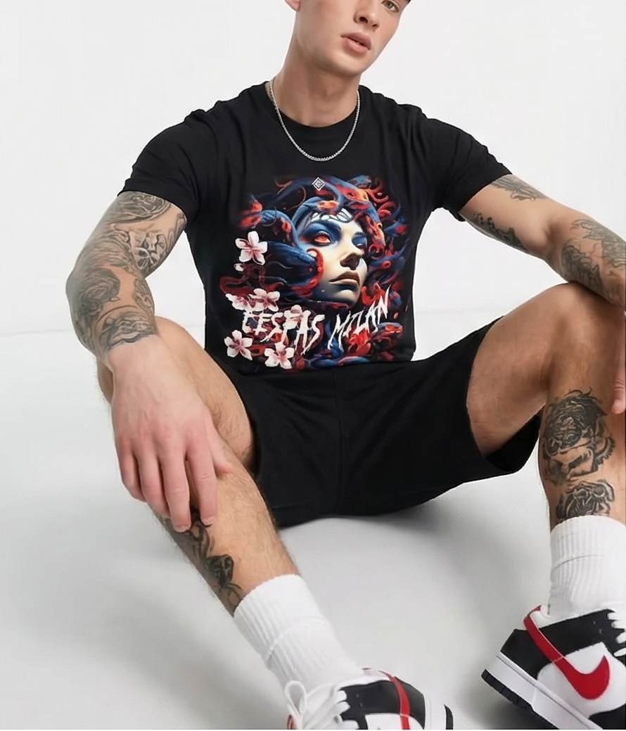 FesFas medusa-print T-shirt Set | Black | Men