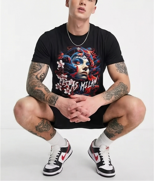 FesFas medusa-print T-shirt Set | Black | Men