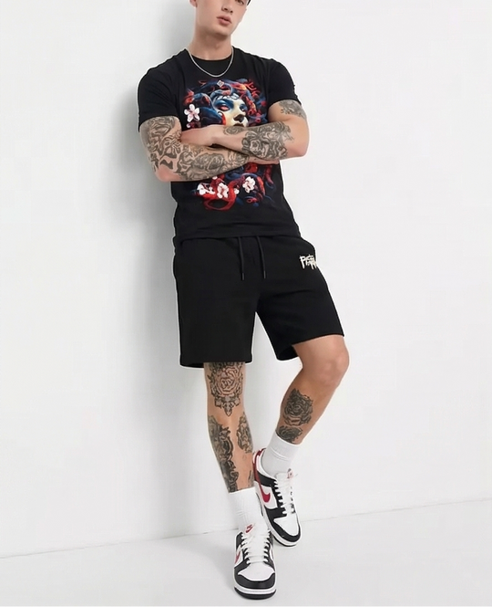 FesFas medusa-print T-shirt Set | Black | Men