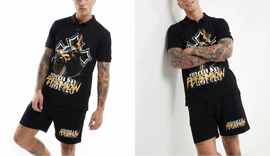 FesFas doberman-print Polo Set | Men | Black