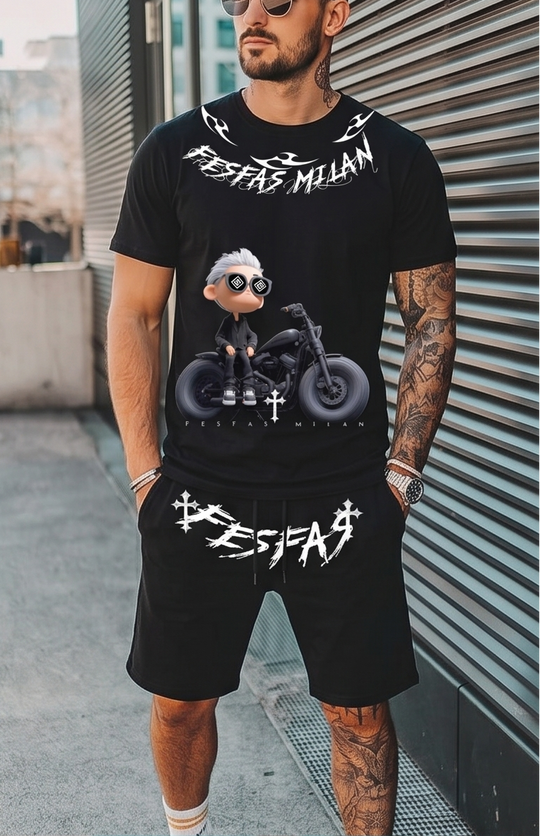 FesFas cool boy-print T-shirt Set