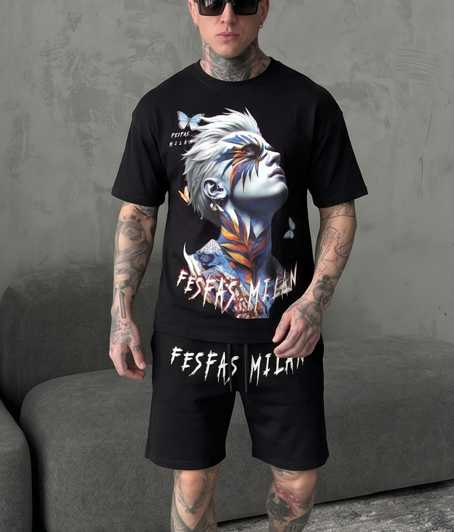 FesFas butterflies-print T-shirt Set