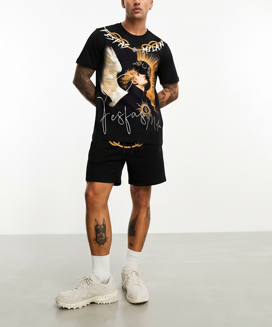 FesFas graphic-print T-shirt Set | Black | Men