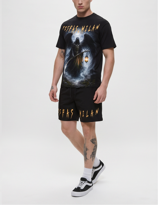 FesFas graphic-print T-shirt Set | Black | Men