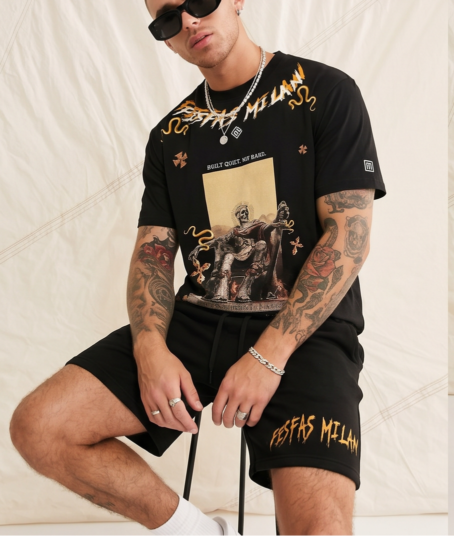 FesFas graphic-print T-shirt Set