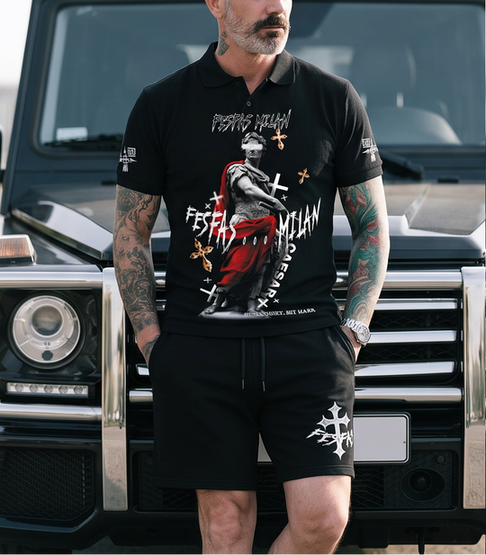 FesFas warrior-print Polo Set