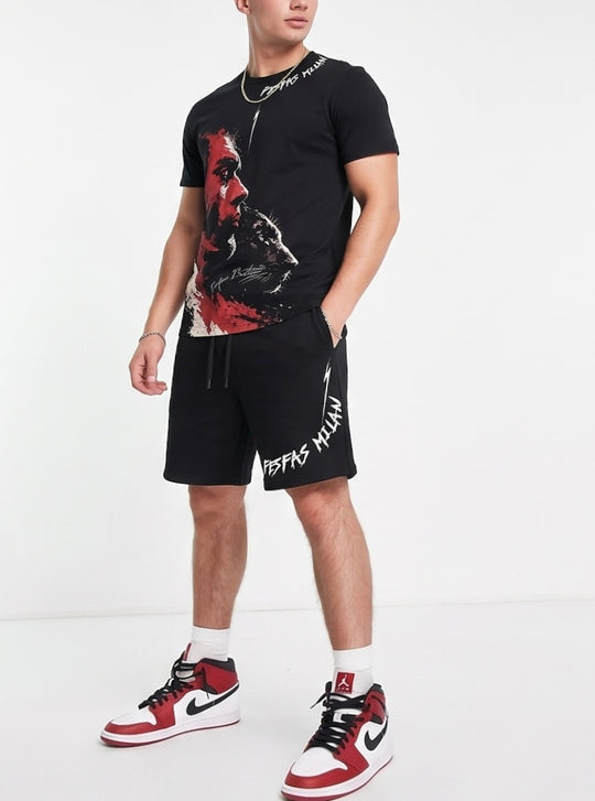 FesFas panther spirit-print T-shirt Set