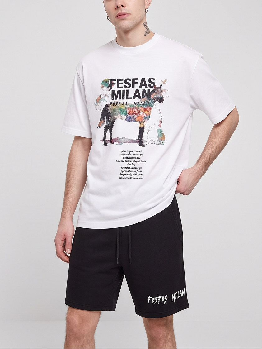 FesFas dream horse -print T-shirt Set