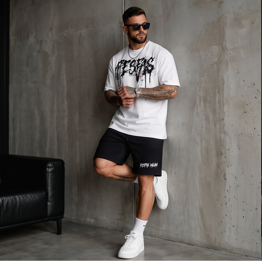 FesFas graffiti-print T-shirt Set