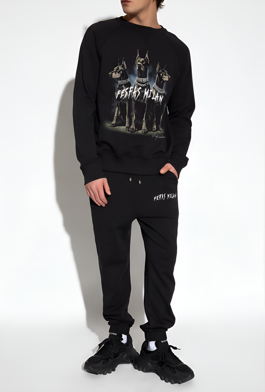 FesFas hellhounds-print Sweatshirt Set