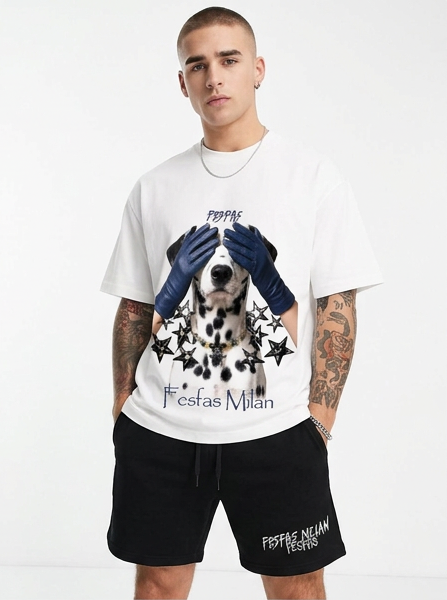FesFas dalmatian-print T-shirt Set