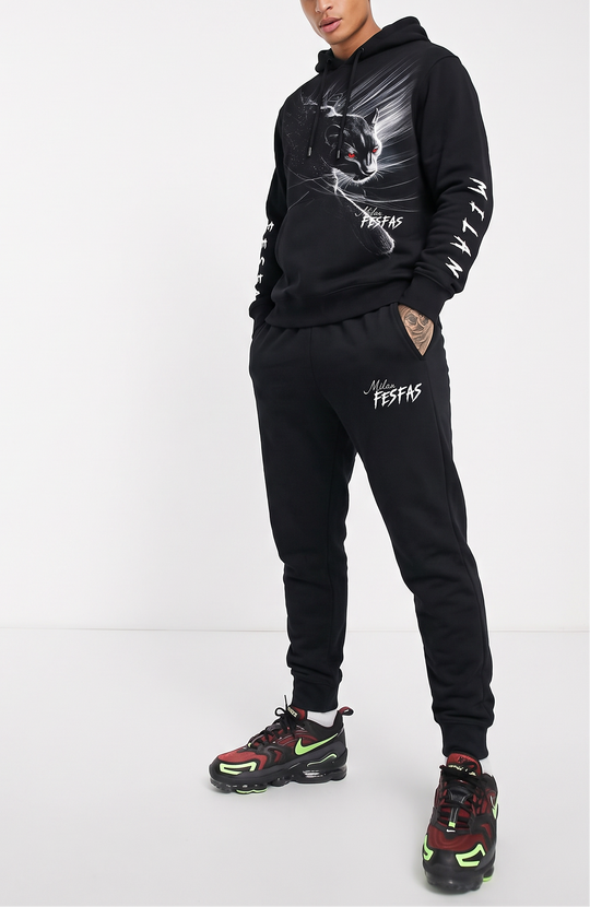 FesFas Shadow Panther-print Hoodie Set