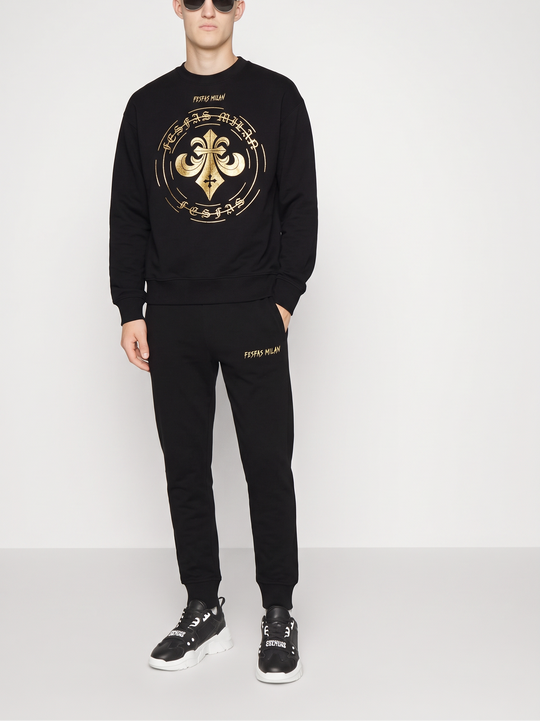 FesFas golden circle-print Sweatshirt Set