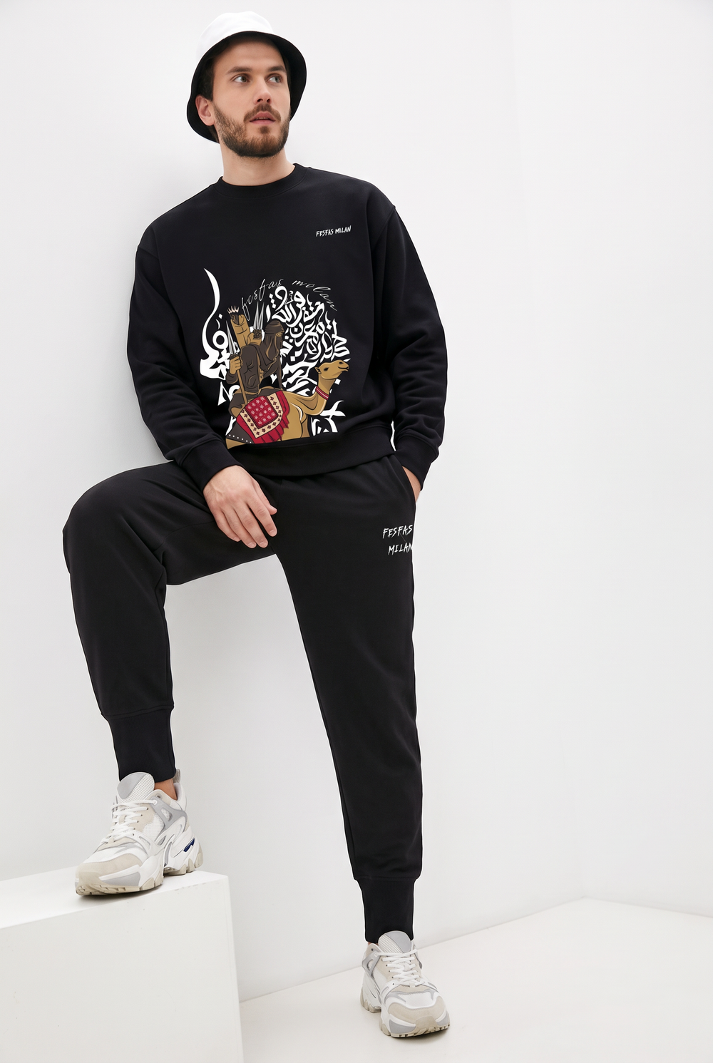 FesFas Desert Warrior-print Sweatshirt Set