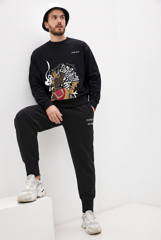 FesFas Desert Warrior-print Sweatshirt Set