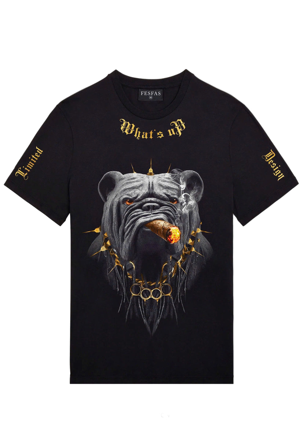 FesFas bulldog-print T-shirt