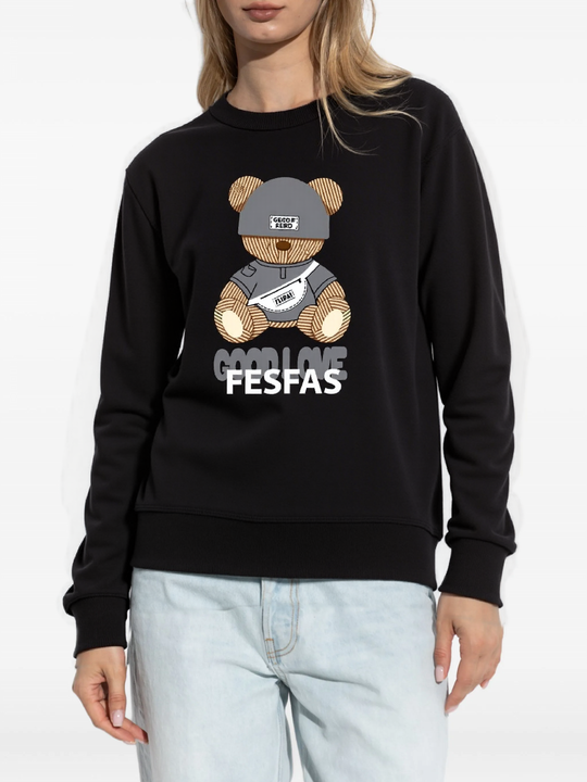 FesFas bear-print Sweatshirt | Black | Men