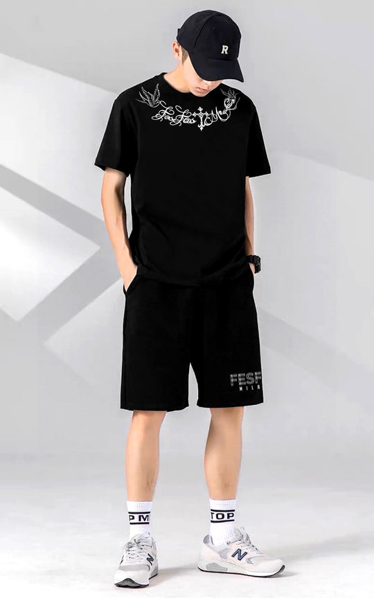 FesFas Drawstring Shorts | Men | Black