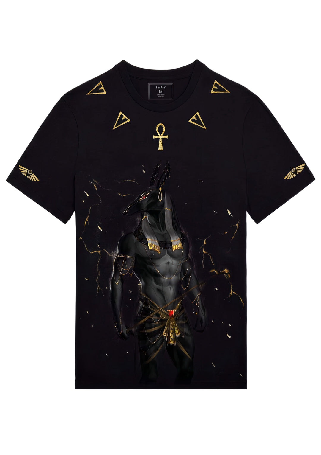 FesFas Anubis-print T-shirt | Black | Men
