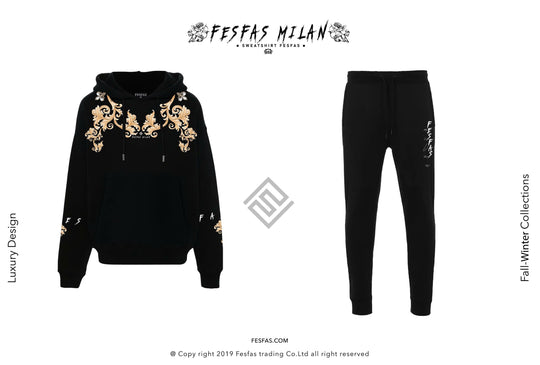 FesFas Baroque-print Hoodie Set