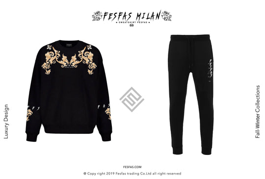 FesFas Baroque-print Sweatshirt Set