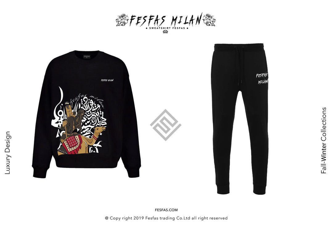 FesFas Desert Warrior-print Sweatshirt Set