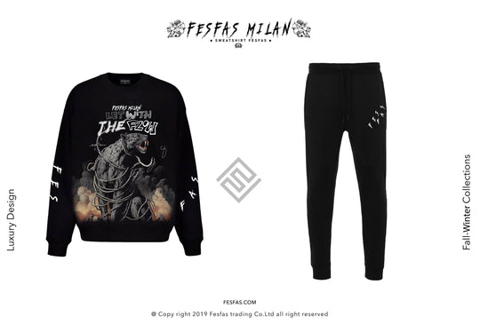 FesFas Flow Panther-print Sweatshirt Set
