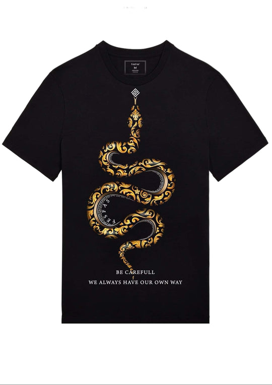 FesFas Snake-print T-shirt | Black | Men