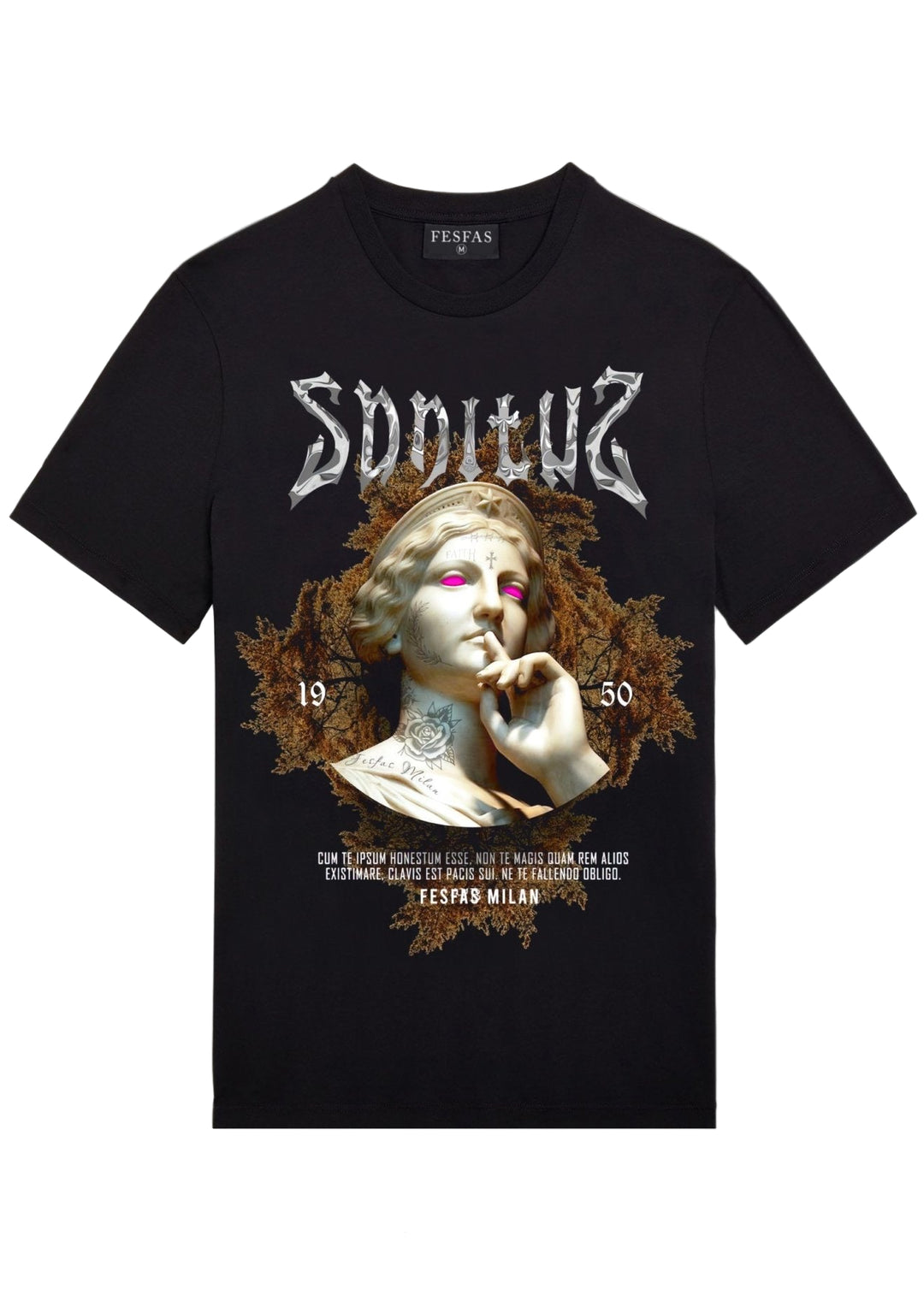 FesFas Aphrodite-print T-Shirt | Men | Black
