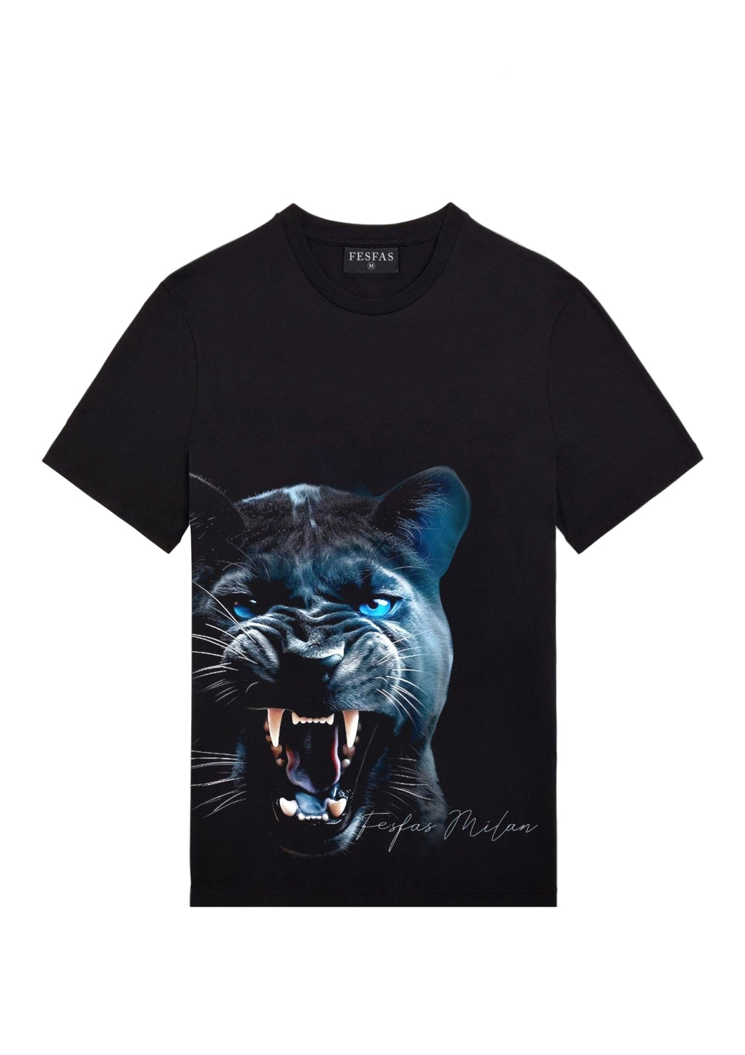 FesFas Panther-print T-shirt | Black | Men