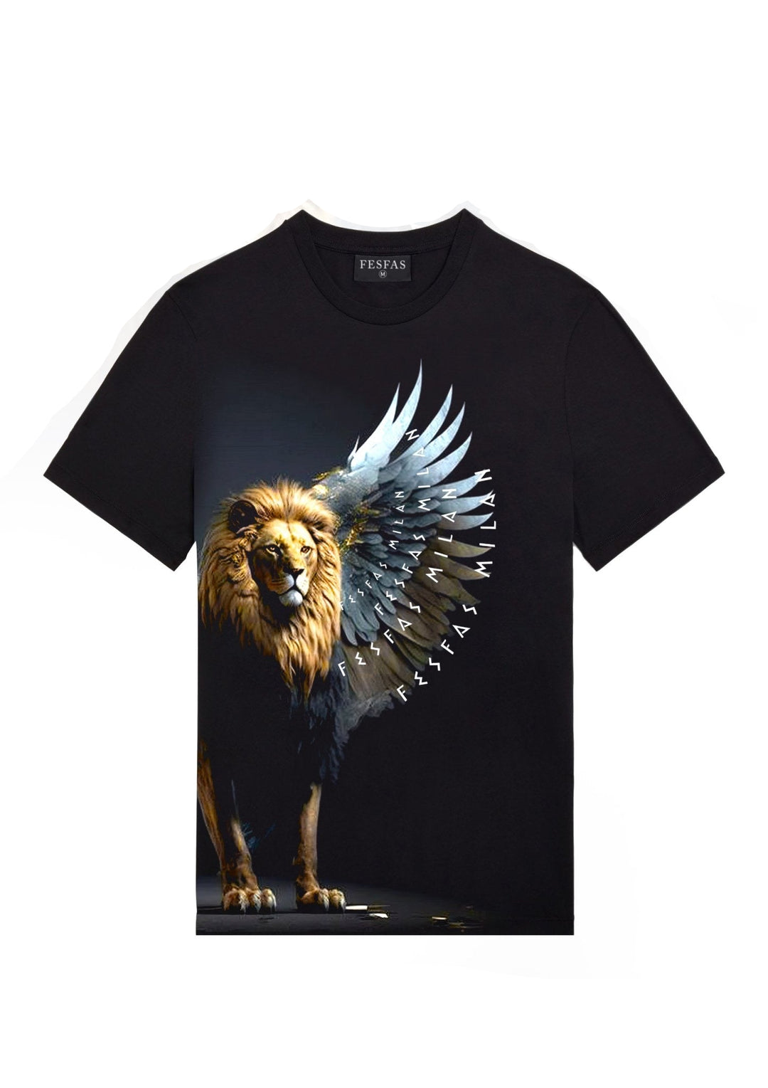 FesFas Lion-print T-shirt | Black | Men
