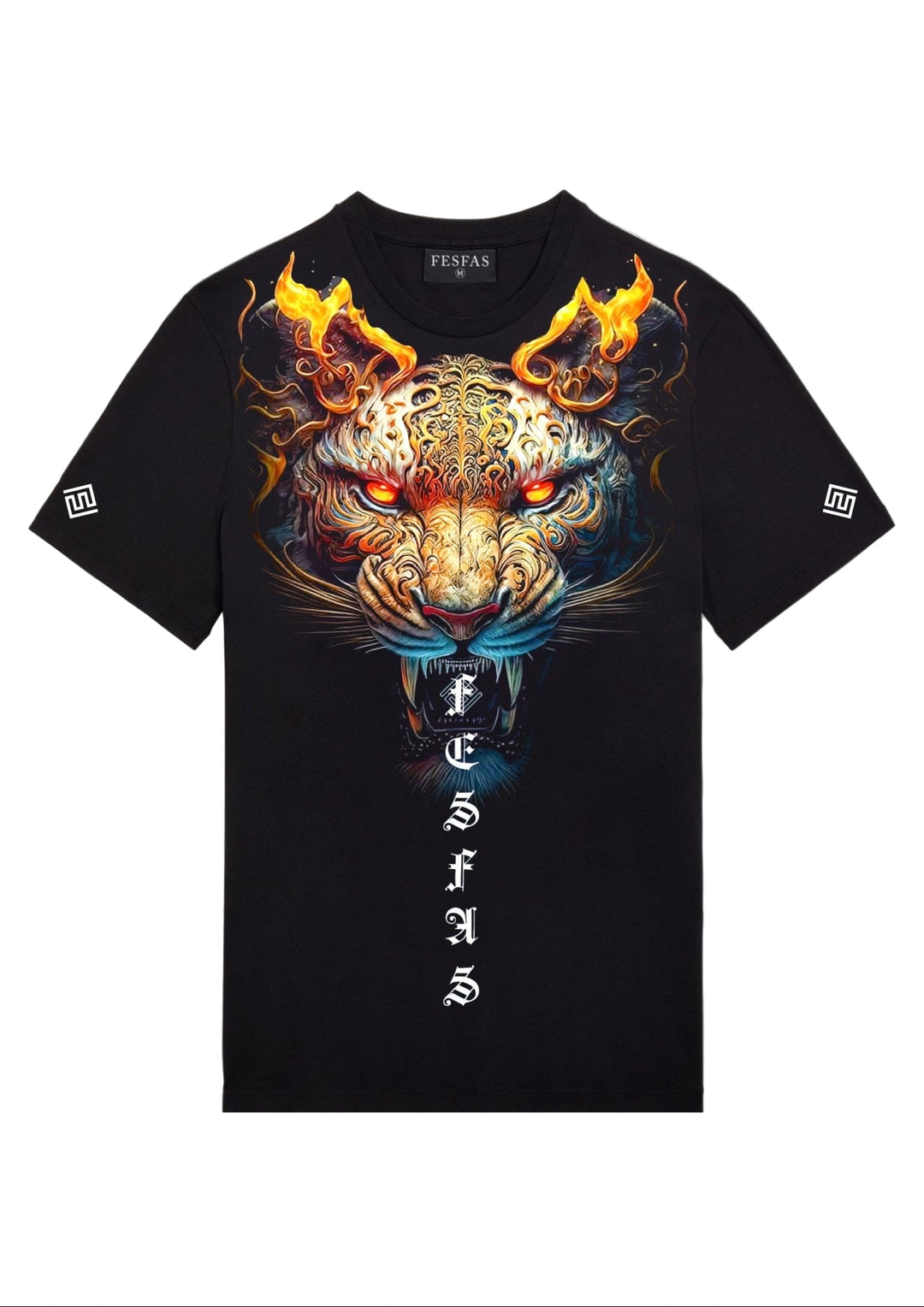 FesFas Tiger-print T-shirt | Black | Men