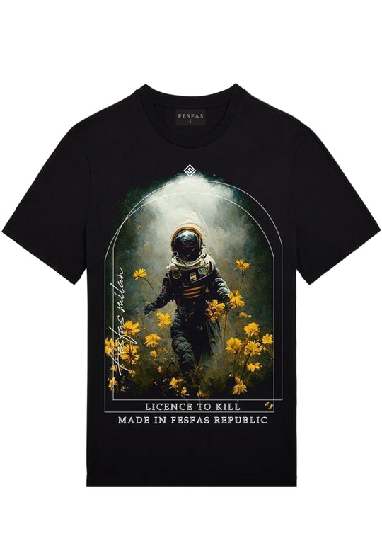FesFas Toxic Smoke-print T-shirt | Black | Men