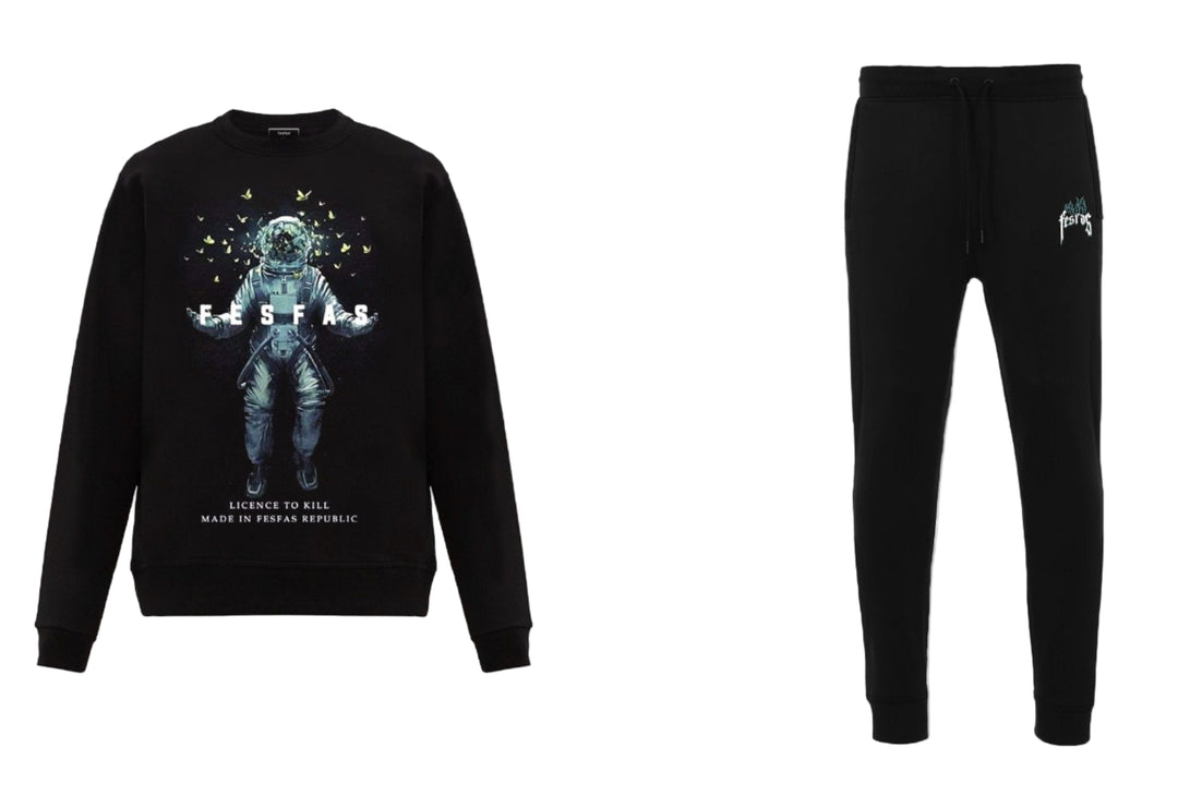 FesFas Astronaut-print Sweatshirt | Black | Men