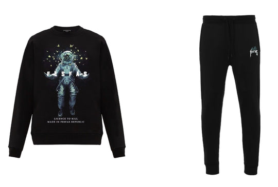 FesFas Astronaut-print Sweatshirt | Black | Men